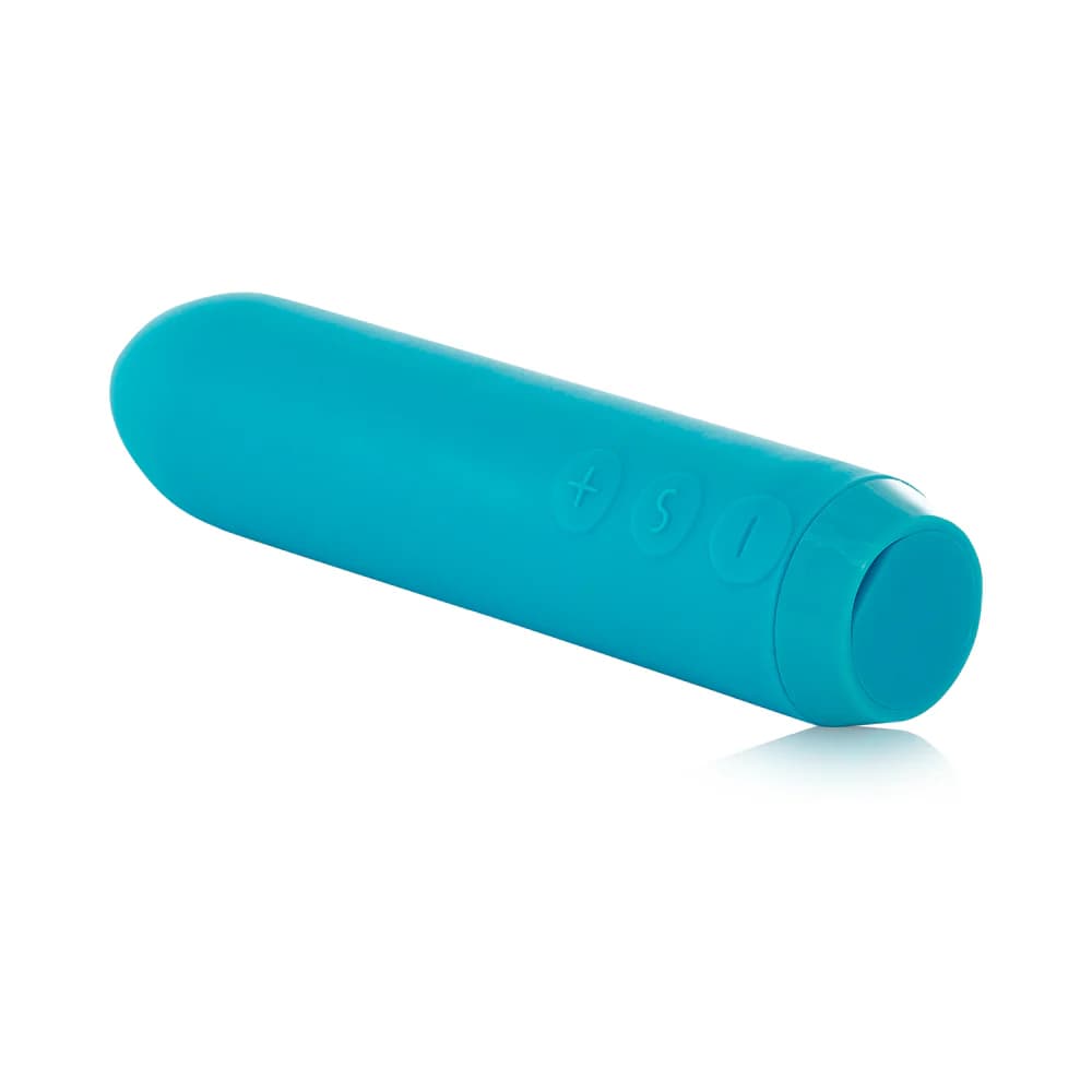 Je Joue Classic Bullet Vibrator Rechargeable Silicone with Finger Sleeve Teal thumbnail