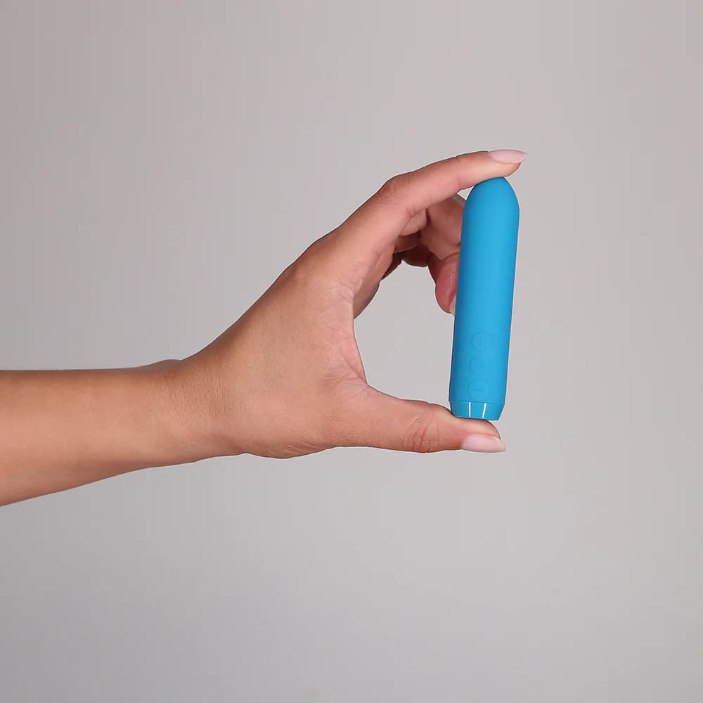 Je Joue Classic Bullet Vibrator Rechargeable Silicone with Finger Sleeve Teal thumbnail 10
