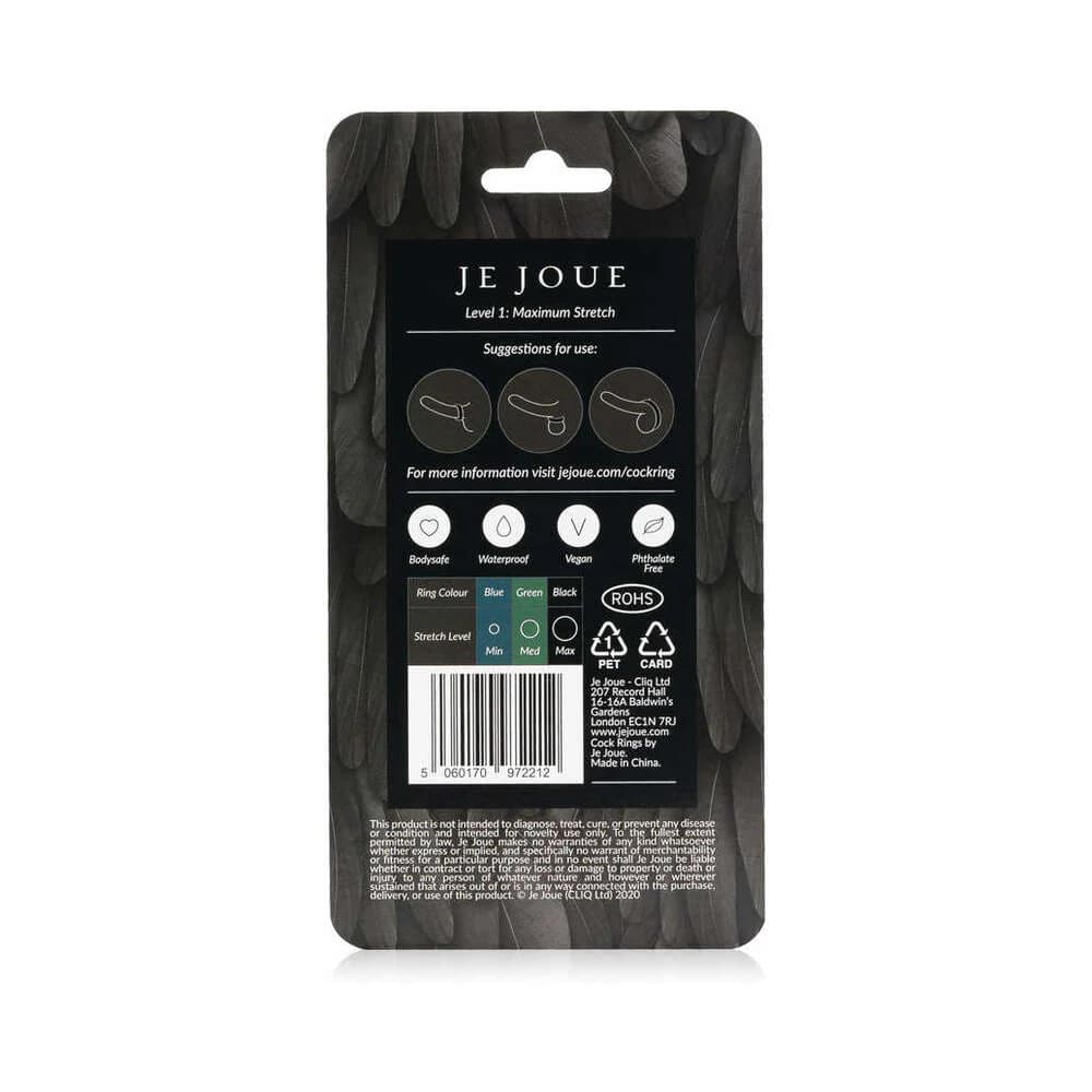 Je Joue Silicone Ring Maximum Stretch Black thumbnail