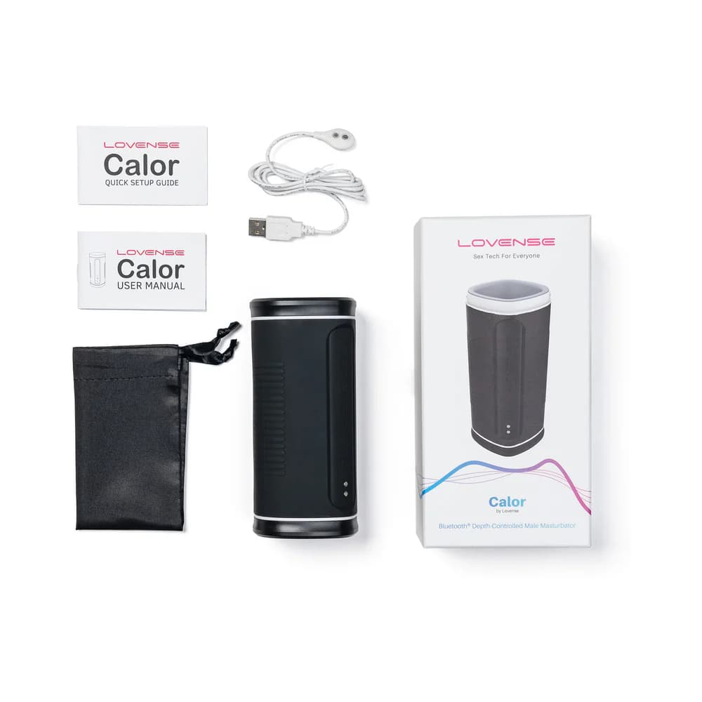Lovense Calor Bluetooth Depth-Controlled Vibrating and Heating Masturbator thumbnail