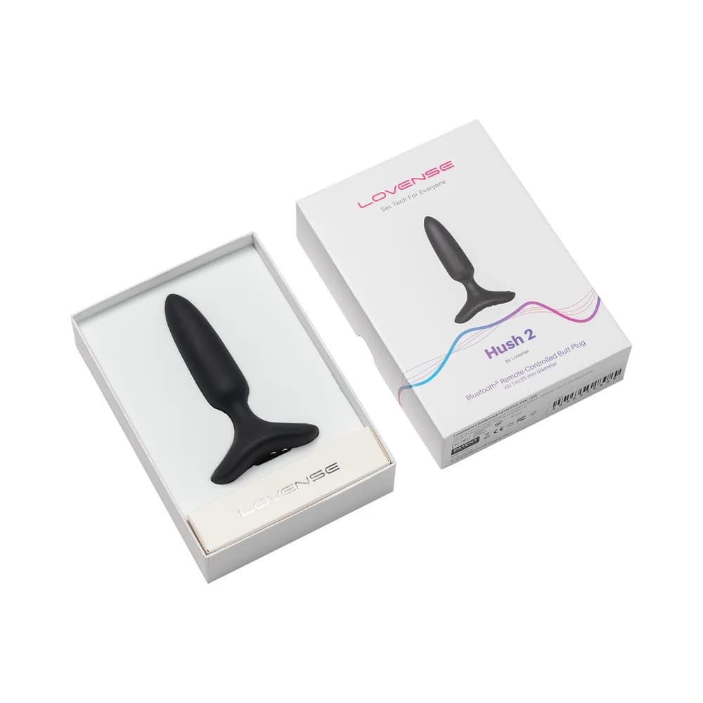 Lovense Hush 2 Bluetooth Remote-Controlled Vibrating Butt Plug XS 1 in. thumbnail