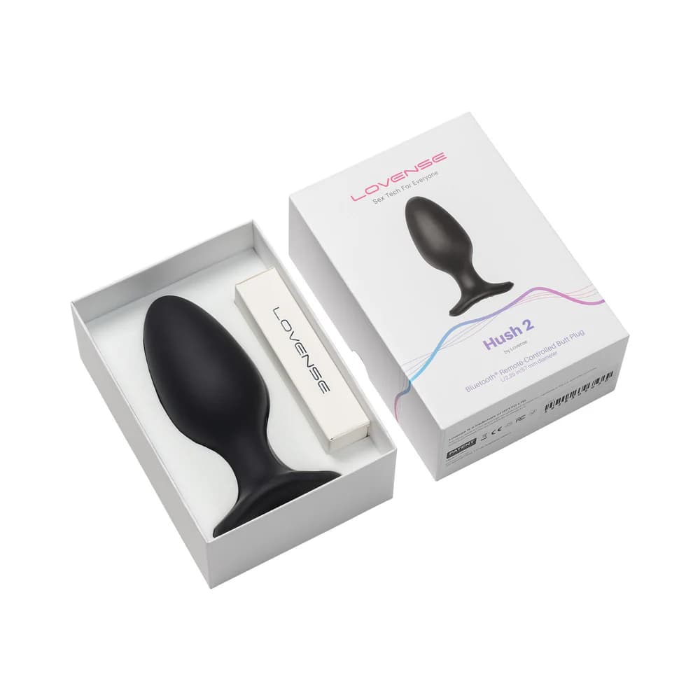 Lovense Hush 2 Bluetooth Remote-Controlled Vibrating Butt Plug L 2.25 in. thumbnail