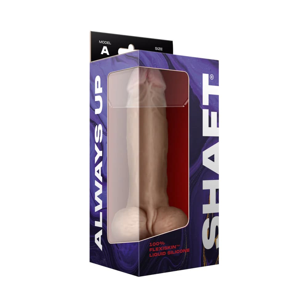 Shaft Model A: 9.5 in. Dual Density Silicone Dildo with Balls Pine thumbnail