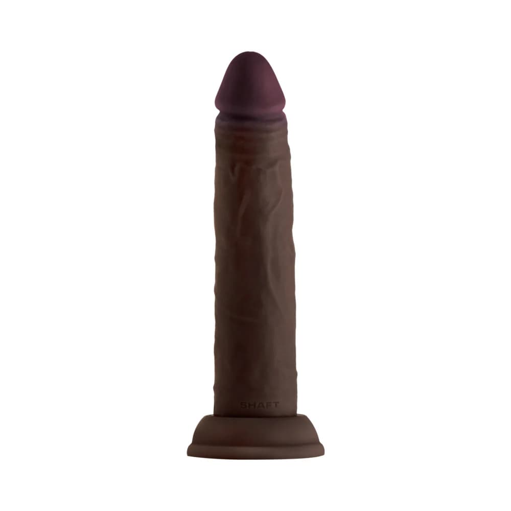 Shaft Model J: 7.5 in. Dual Density Silicone Dildo Mahogany thumbnail