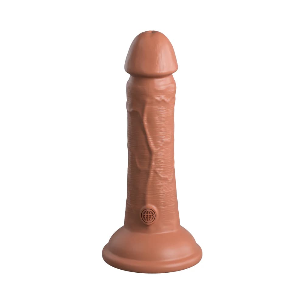 King Cock Elite 7 in. Dual Density Silicone Cock Realistic Dildo With Suction Cup Tan thumbnail