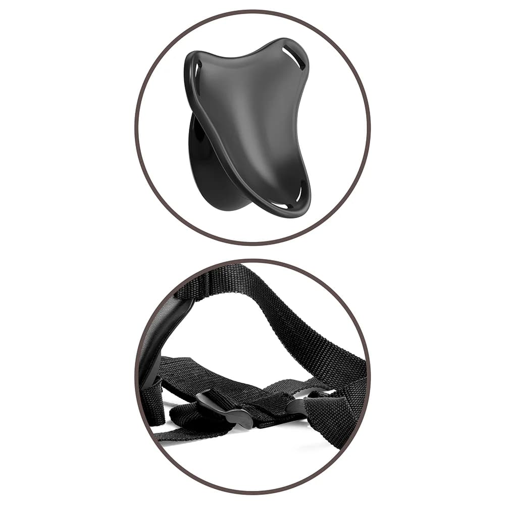 King Cock Elite Beginner's Body Dock Strap-On Harness Black thumbnail 8