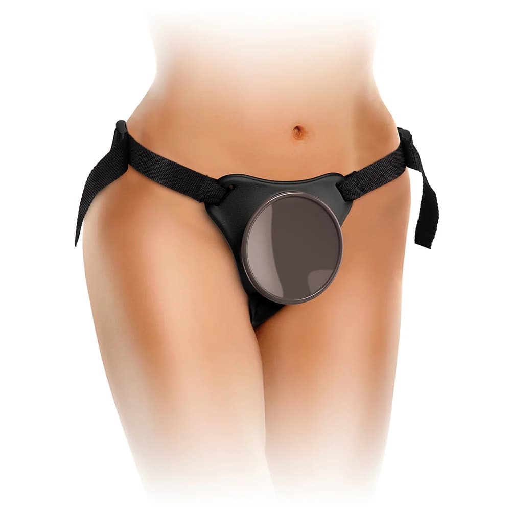 King Cock Elite Comfy Body Dock Strap-On Harness Black thumbnail