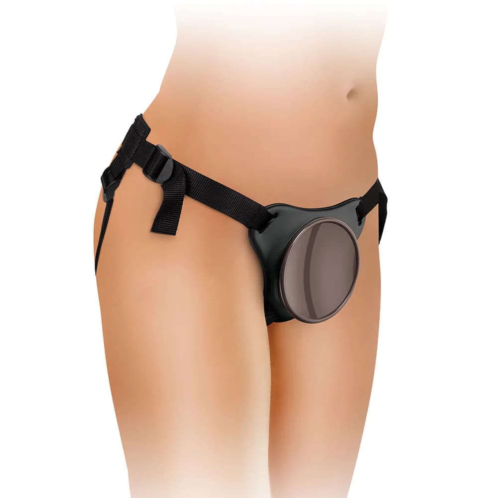 King Cock Elite Comfy Body Dock Strap-On Harness Black thumbnail