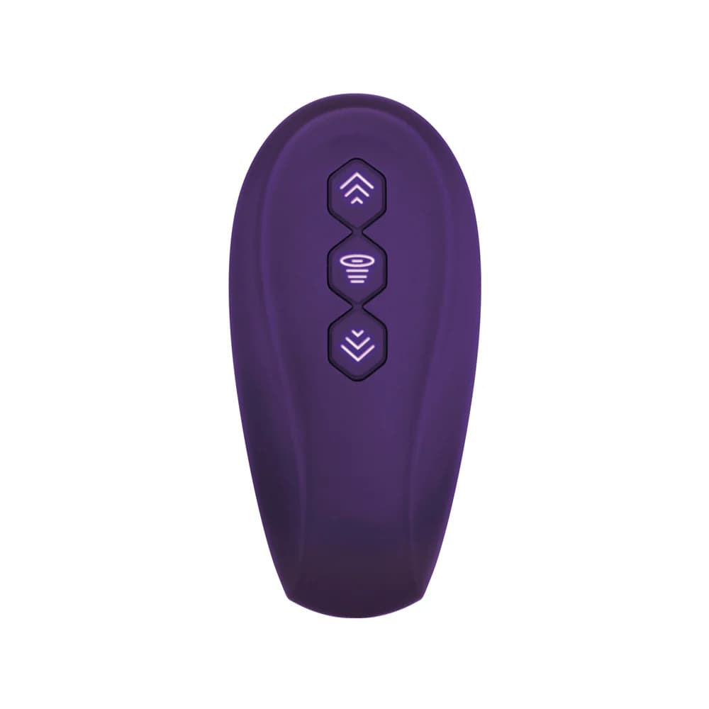 Evolved 2 Become 1 Rechargeable Remote-Controlled Silicone Strapless Strap-On With Suction Purple thumbnail