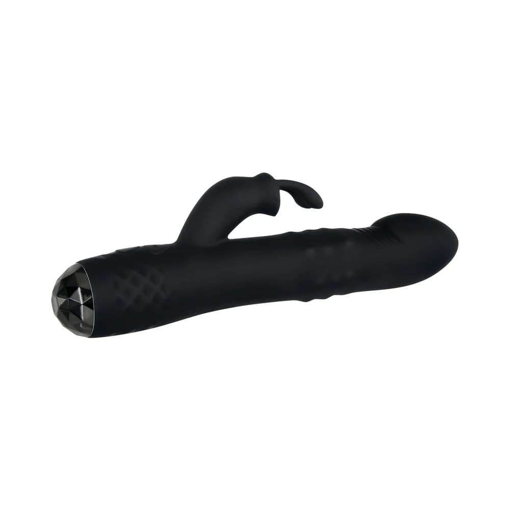 Evolved Bodacious Bunny Rechargeable Silicone Rabbit Vibrator Black thumbnail