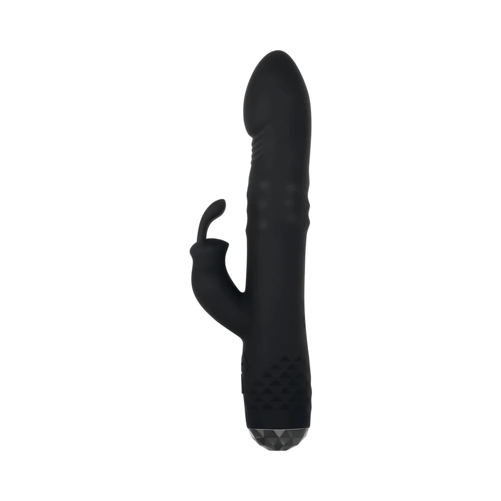 Evolved Bodacious Bunny Rechargeable Silicone Rabbit Vibrator Black thumbnail