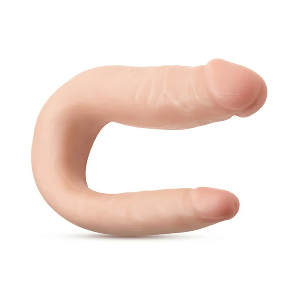 Dr. Skin Mini Double Dong Realistic 12 in. Dual-Ended Dildo Beige thumbnail