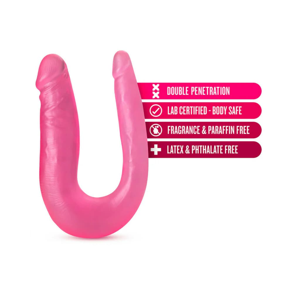 B Yours Sweet Double Dildo 12.5 in. Pink thumbnail