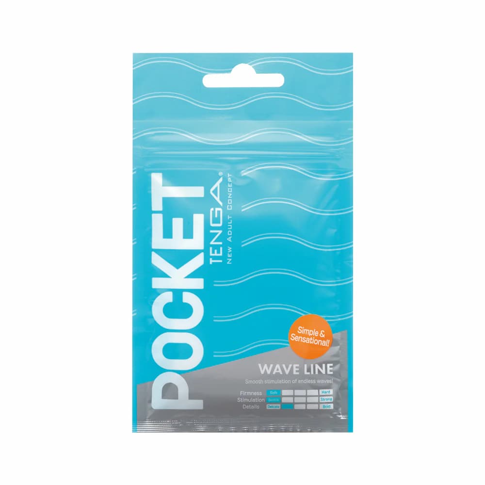 Tenga Pocket Masturbator Sleeve Wavy Line thumbnail 2