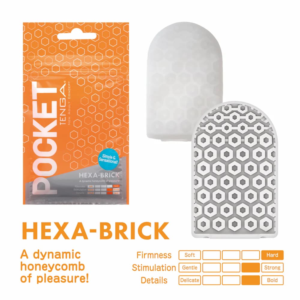 Tenga Pocket Masturbator Sleeve Hexa Brick thumbnail