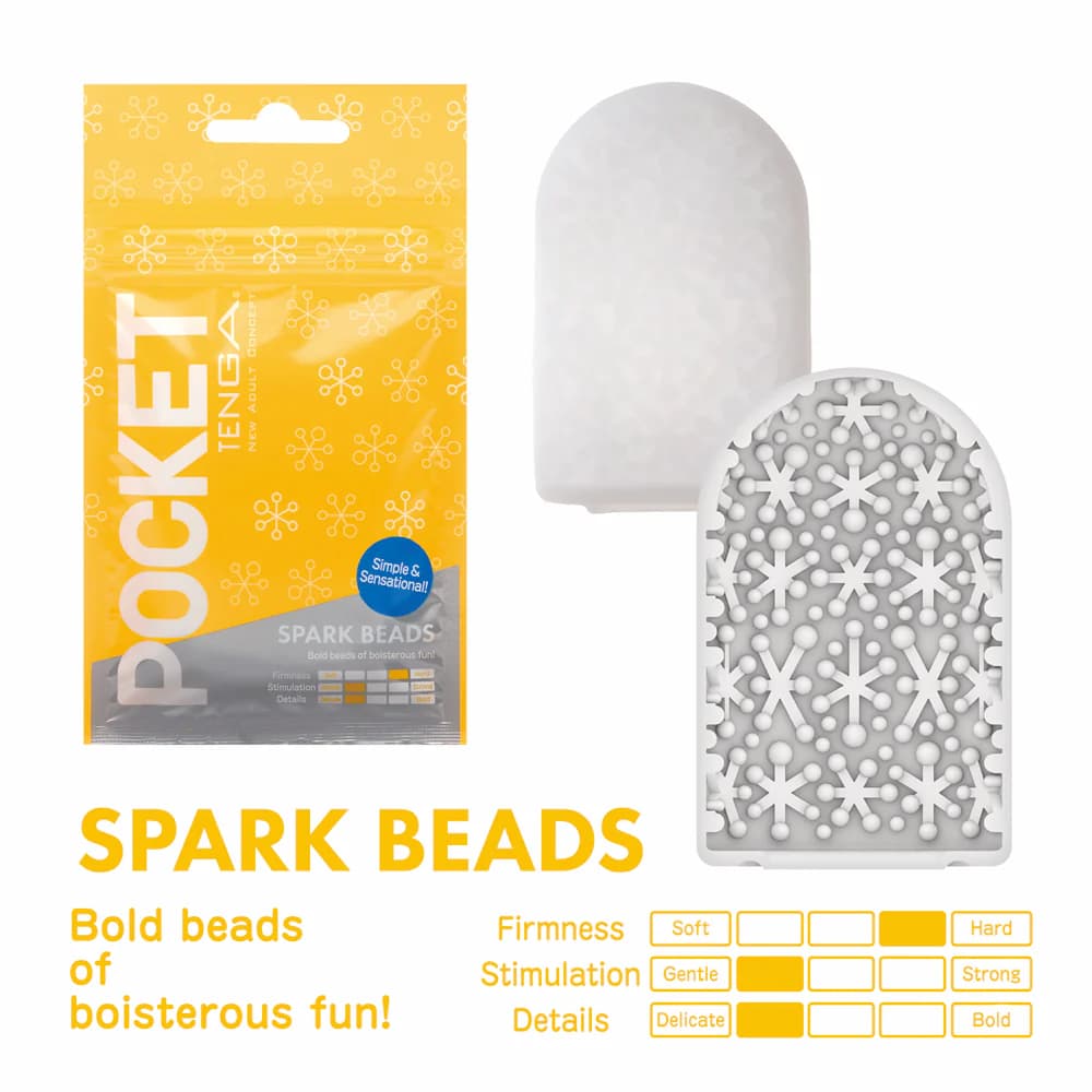 Tenga Pocket Masturbator Sleeve Spark Beads thumbnail