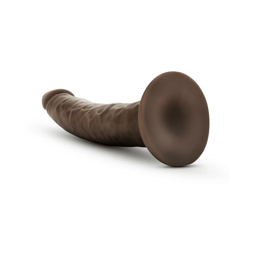 Dr. Skin Glide Realistic 7.5 in. Self-Lubricating Dildo Brown thumbnail