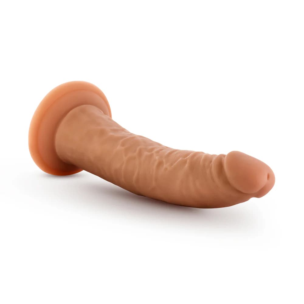 Dr. Skin Glide Realistic 7.5 in. Self-Lubricating Dildo Tan thumbnail