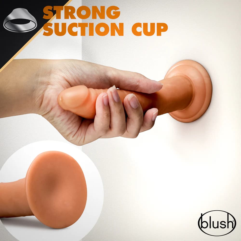Dr. Skin Glide Realistic 7.5 in. Self-Lubricating Dildo Tan thumbnail 10