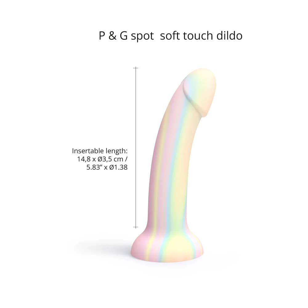 Love to Love Dildolls Fantasia Glow-in-the-Dark 7 in. Silicone Dildo Pastels thumbnail