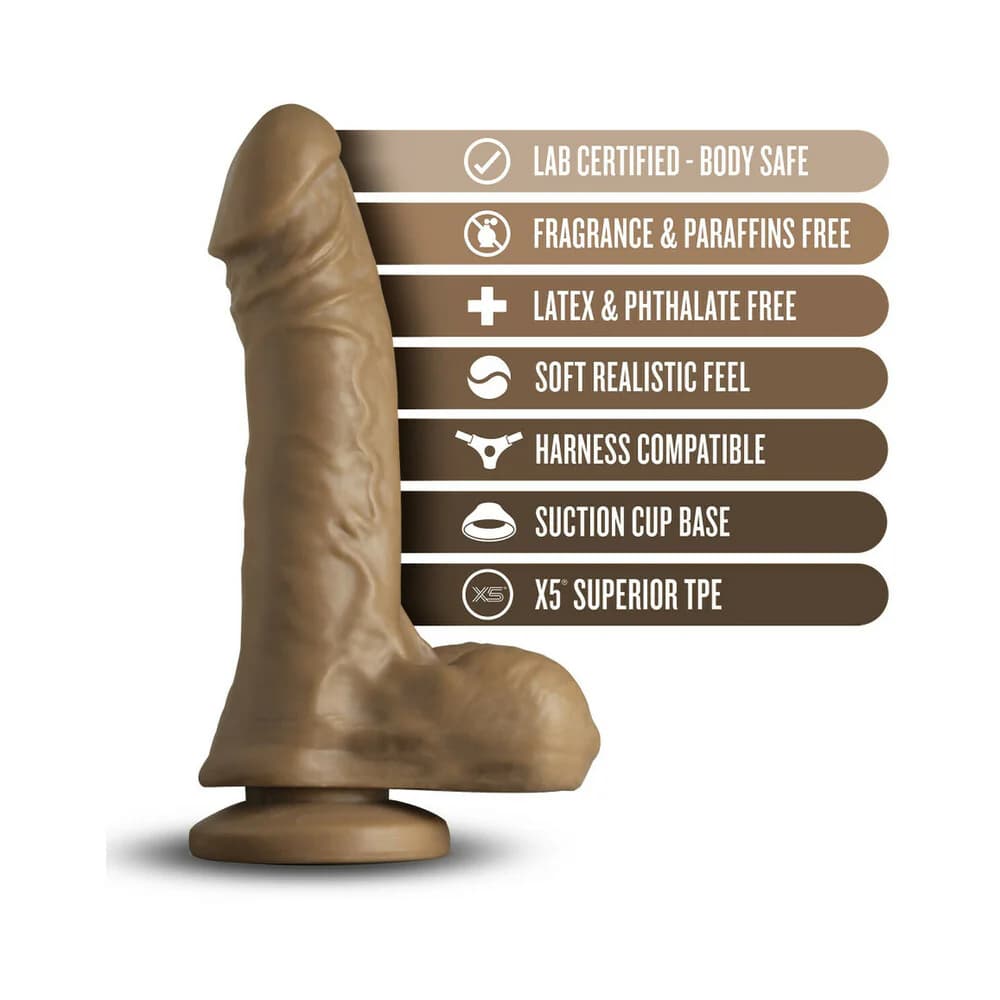 Loverboy The Secret Agent Realistic 8.25 in. Dildo with Balls Tan thumbnail