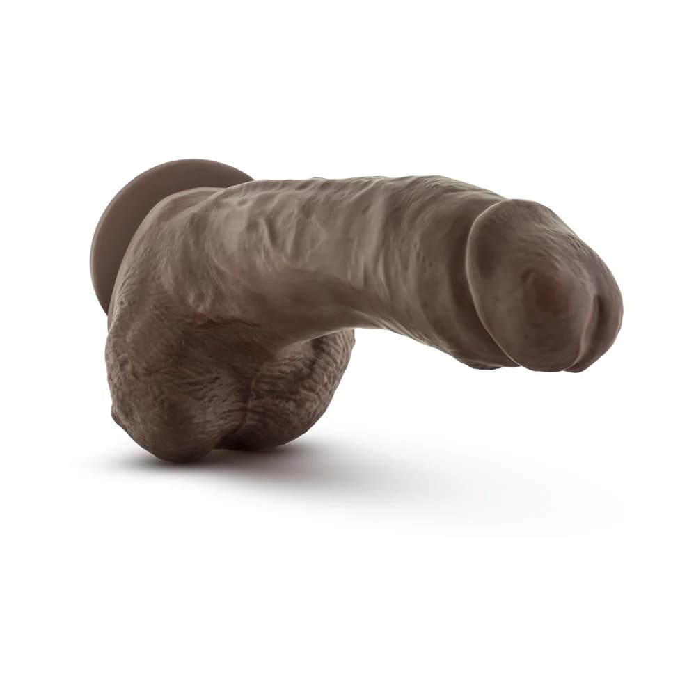 Coverboy The Mechanic Realistic 9 in. Dildo with Balls Brown thumbnail