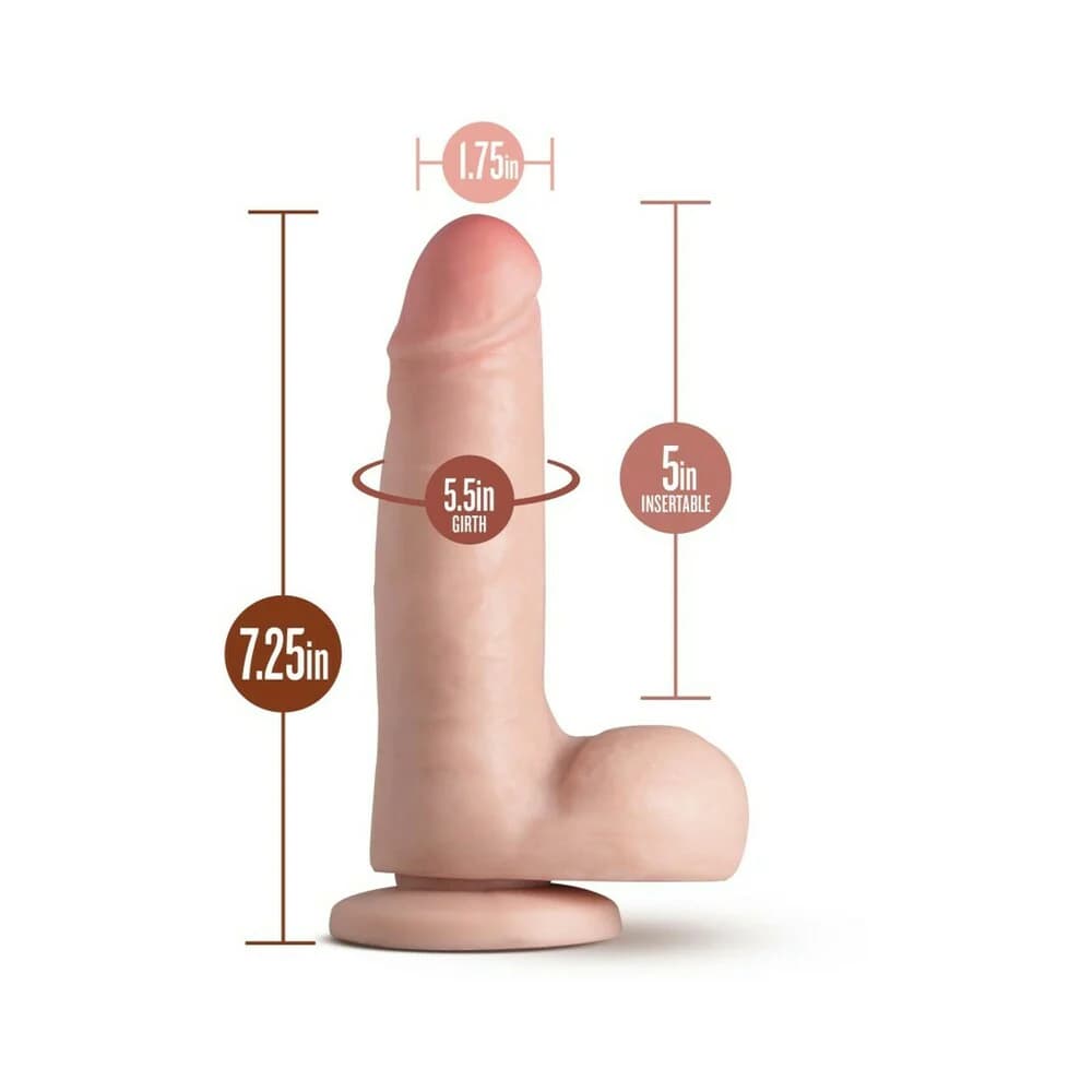 Loverboy K Pop Star Realistic 7.25 in. Dildo with Balls Beige thumbnail 6