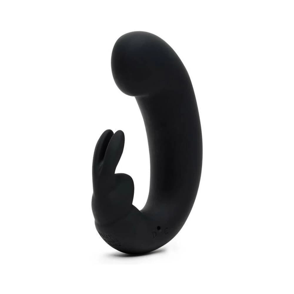 Fifty Shades of Grey Sensation Rechargeable Silicone G-Spot Rabbit Vibrator Black thumbnail