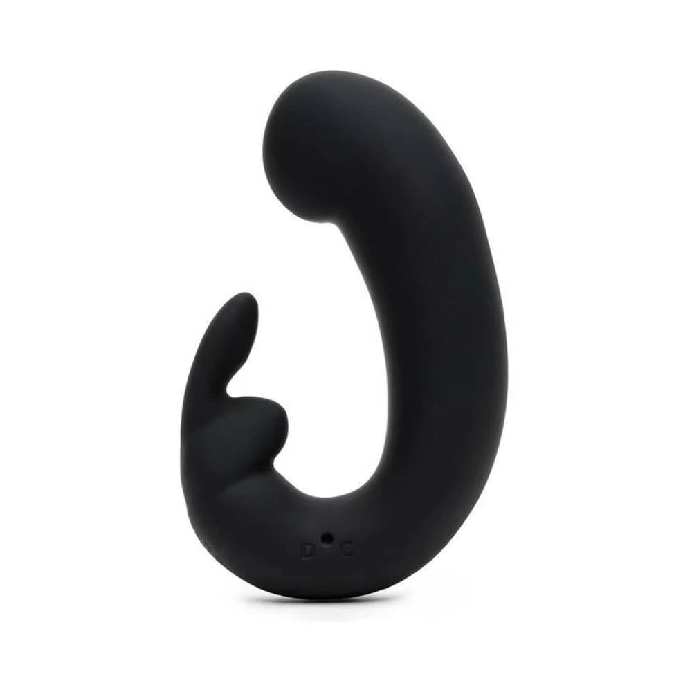 Fifty Shades of Grey Sensation Rechargeable Silicone G-Spot Rabbit Vibrator Black thumbnail