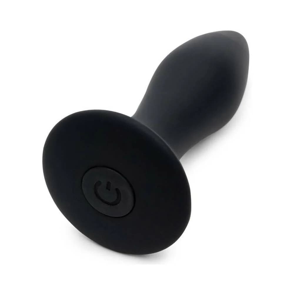 Fifty Shades of Grey Sensation Rechargeable Silicone Vibrating Butt Plug Black thumbnail