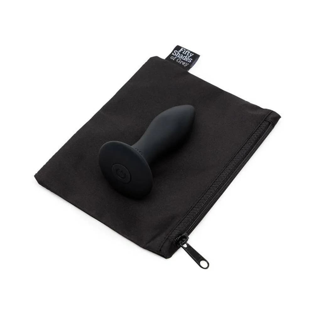 Fifty Shades of Grey Sensation Rechargeable Silicone Vibrating Butt Plug Black thumbnail