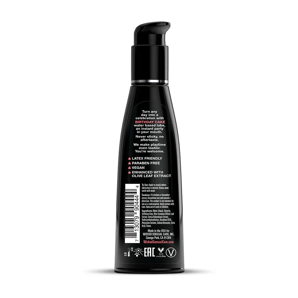 Wicked Aqua Birthday Cake Water-Based Lubricant 4 oz. thumbnail