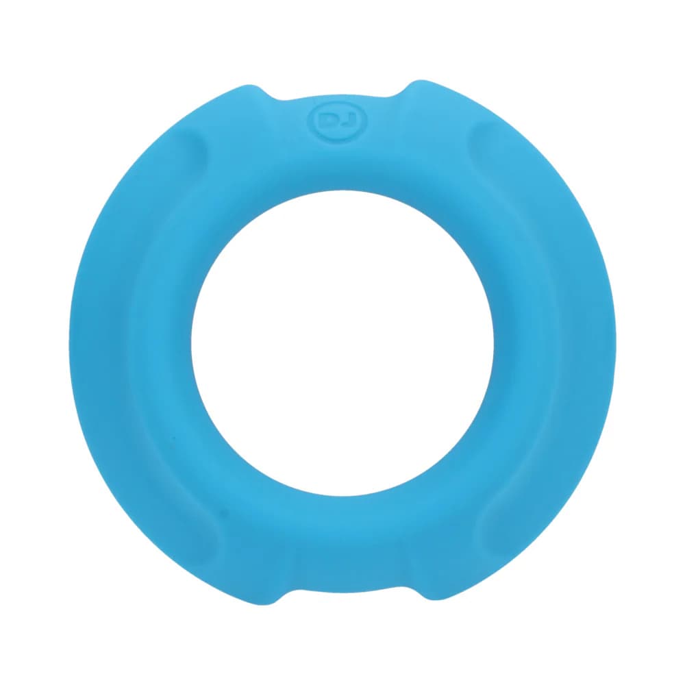 OptiMALE FlexiSteel Silicone, Metal Core Cock Ring 35 mm Blue thumbnail