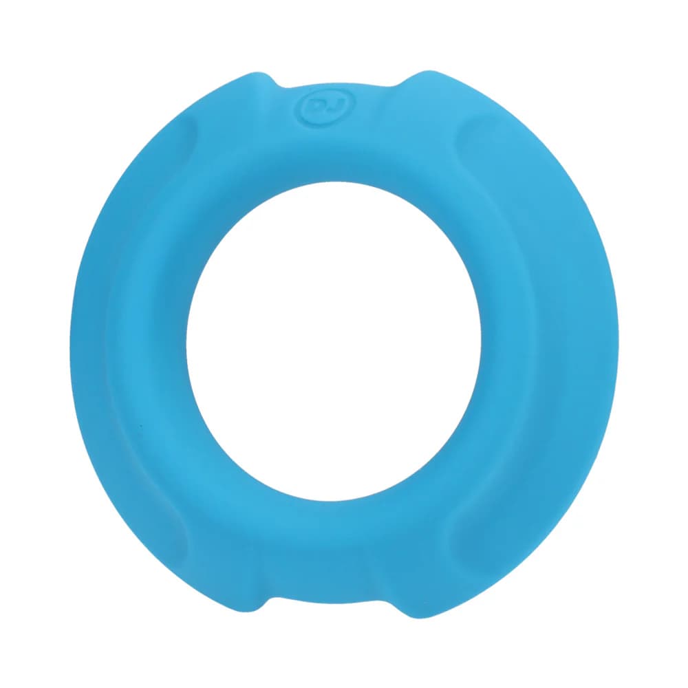 OptiMALE FlexiSteel Silicone, Metal Core Cock Ring 35 mm Blue thumbnail