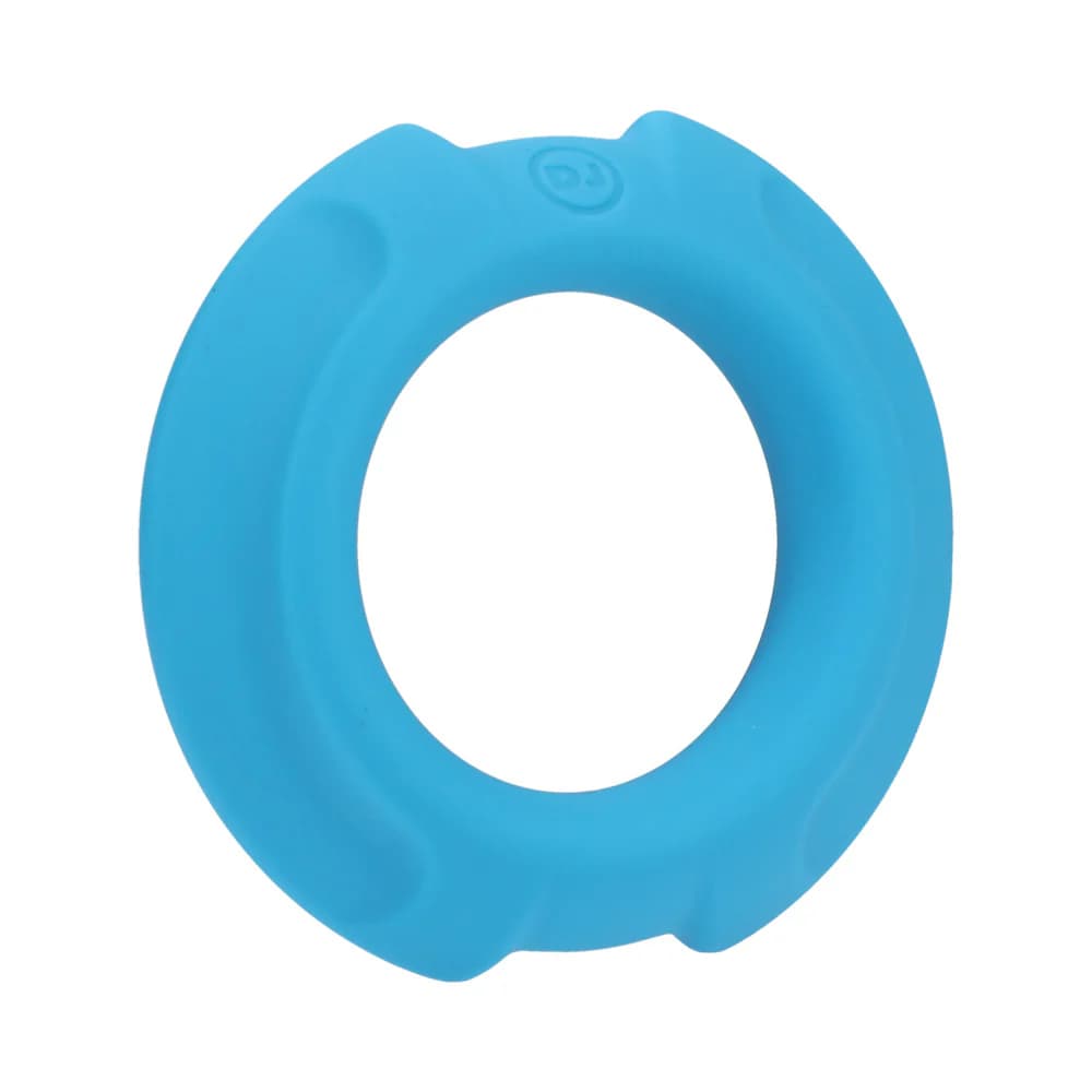 OptiMALE FlexiSteel Silicone, Metal Core Cock Ring 35 mm Blue thumbnail