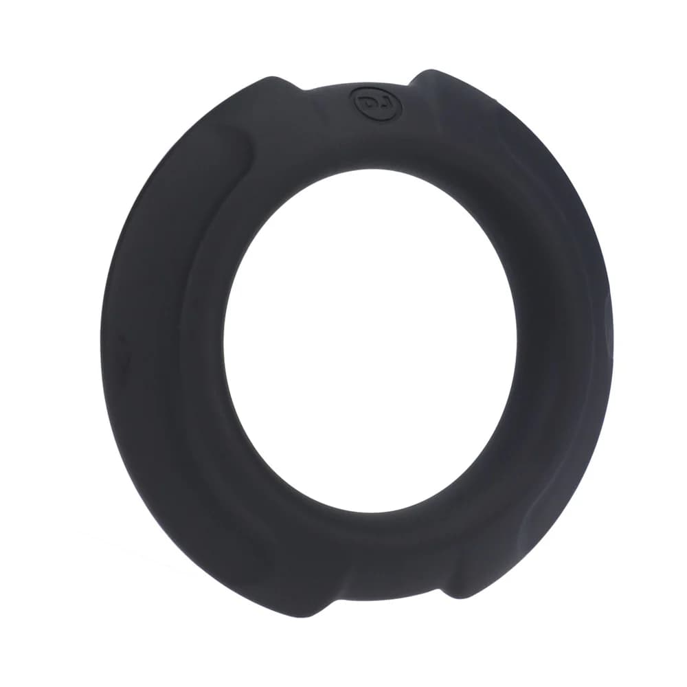 OptiMALE FlexiSteel Silicone, Metal Core Cock Ring 43 mm Black thumbnail