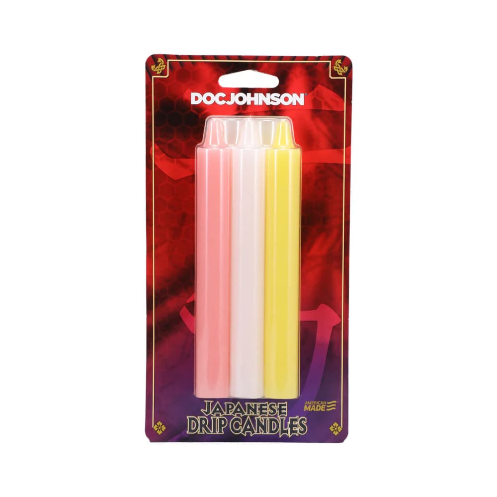 Japanese Drip Candles 3-Pack Pink, White, Yellow thumbnail 6