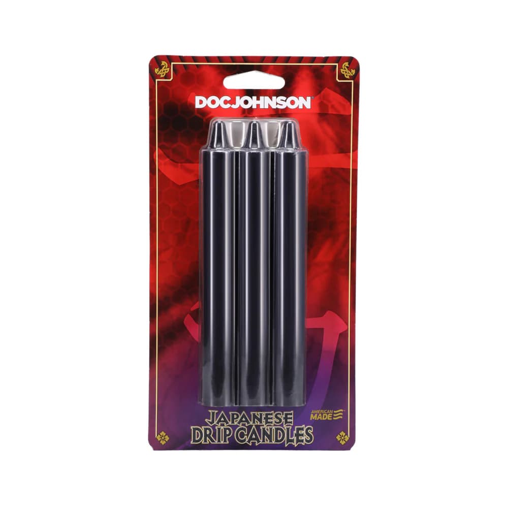 Japanese Drip Candles 3-Pack Black thumbnail