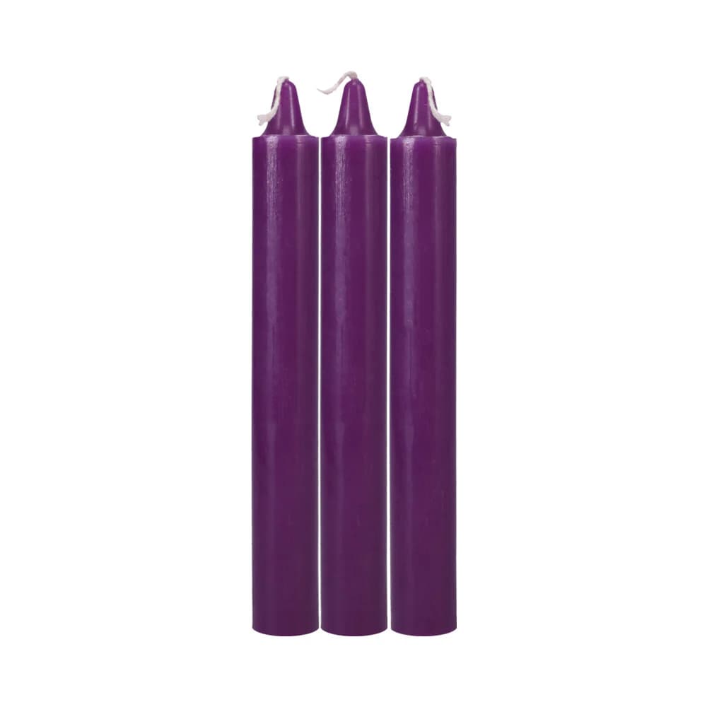 Japanese Drip Candles 3-Pack Purple thumbnail