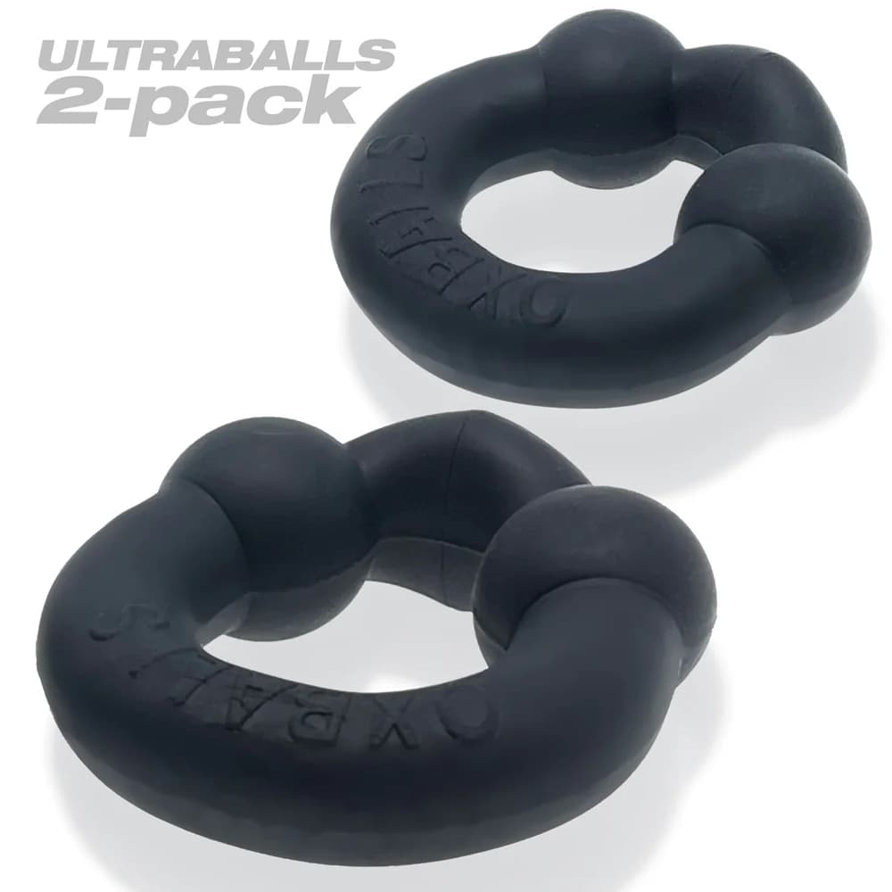 OxBalls Ultraballs 2-Pack Cockring Plus+Silicone Special Edition Night thumbnail 5