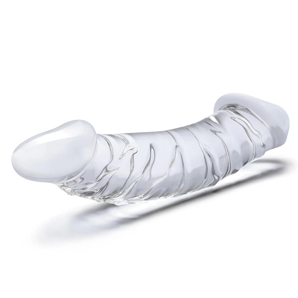 Glas 10.5 in. Girthy Realistic Glass Double Dong Dildo thumbnail