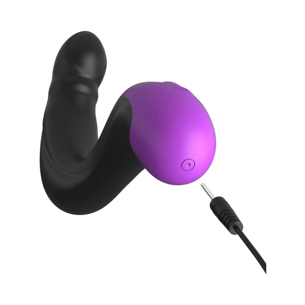 Anal Fantasy Elite Collection Rechargeable Silicone Hyper-Pulse P-Spot Massager Black thumbnail