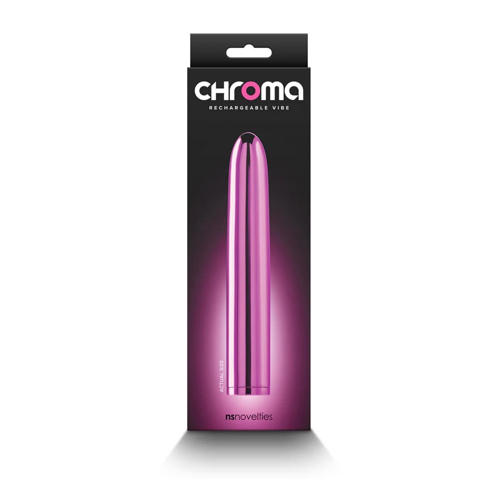 Chroma Rechargeable Vibe 7 in. Pink thumbnail