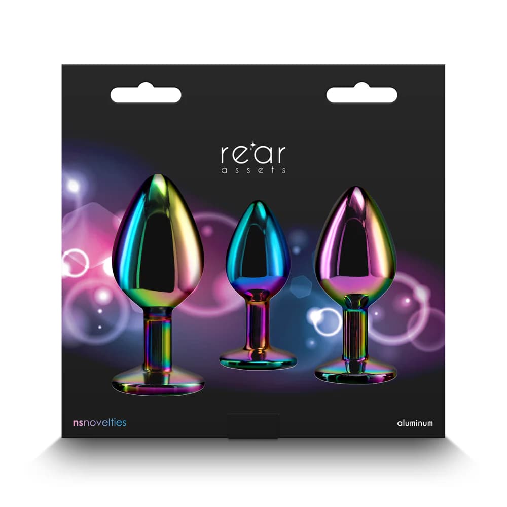 Rear Assets 3-Piece Metal Plug Kit Multicolor/Rainbow thumbnail