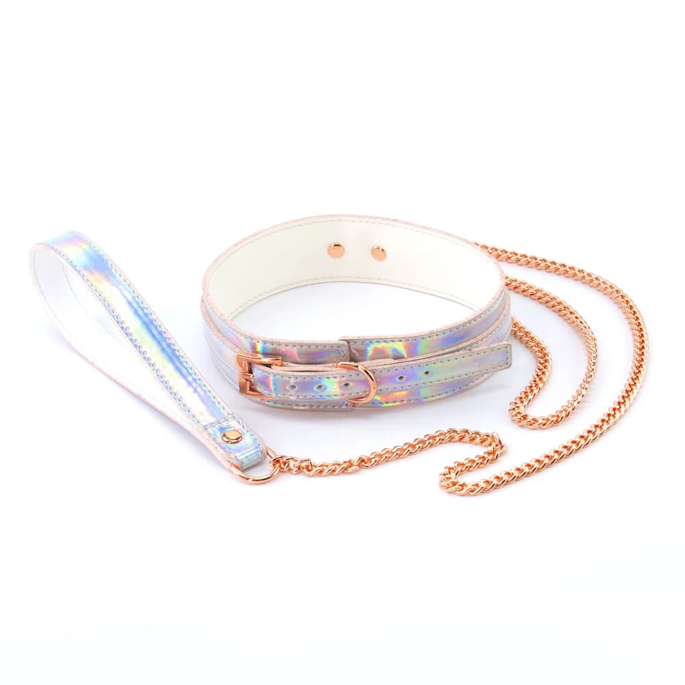 Cosmo Bondage Collar & Leash Rainbow thumbnail