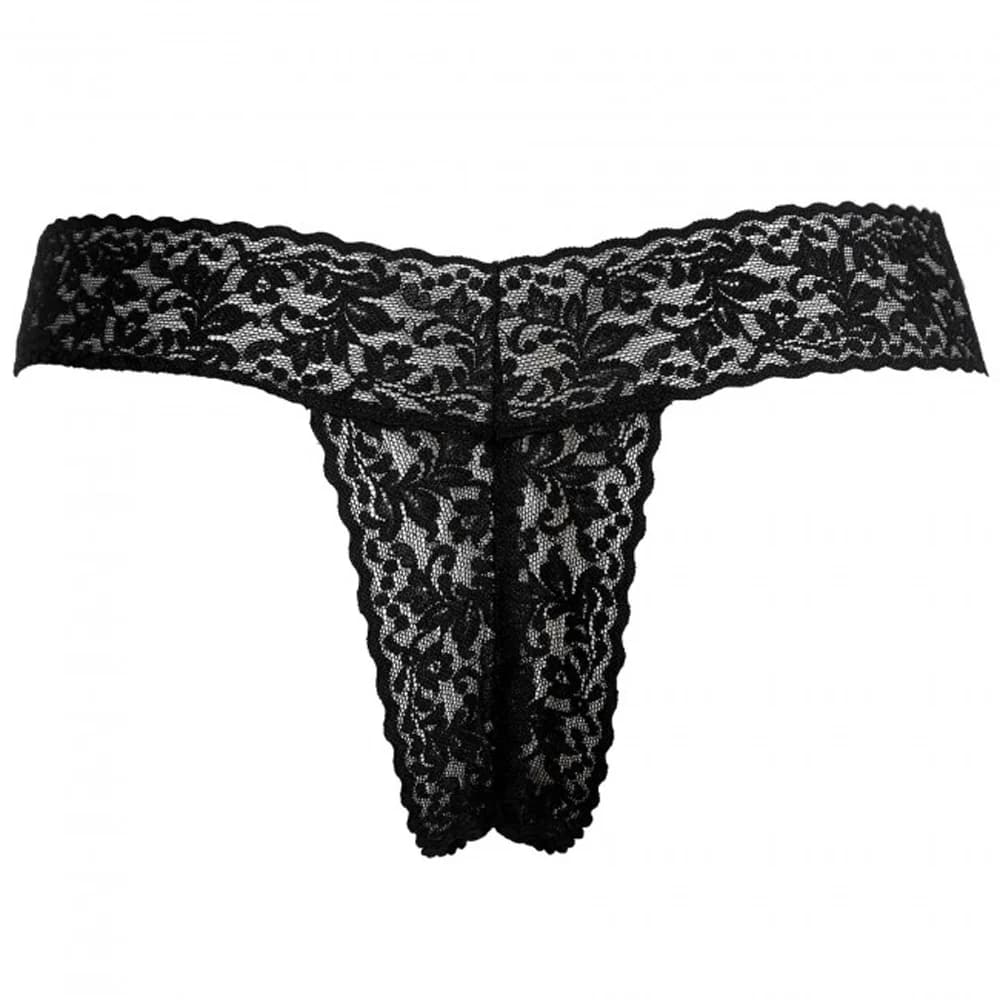 Love to Love Secret Panty 2 Rechargeable Vibrating Panty Set With Remote Black Onyx (box) thumbnail