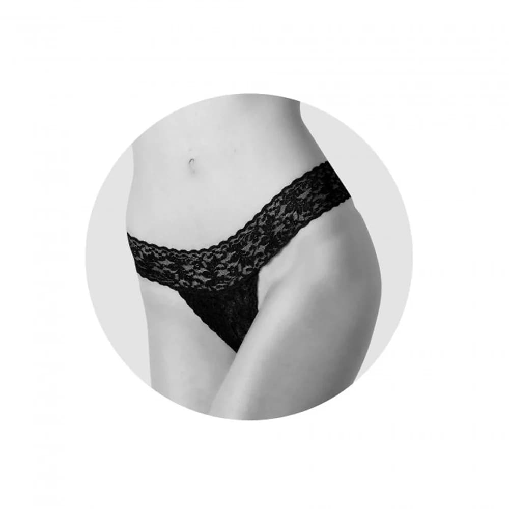 Love to Love Secret Panty 2 Rechargeable Vibrating Panty Set With Remote Black Onyx (box) thumbnail 5