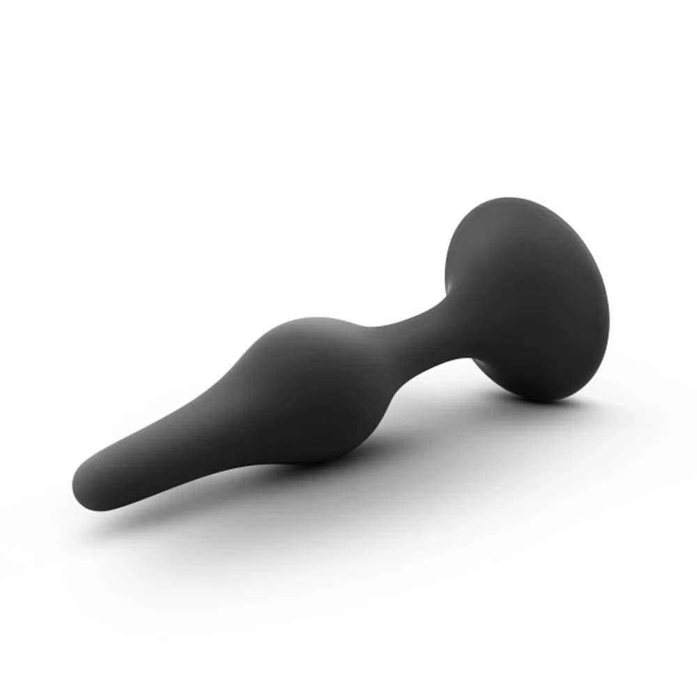Anal Adventures Platinum Silicone Beginner Plug Medium Black thumbnail 3
