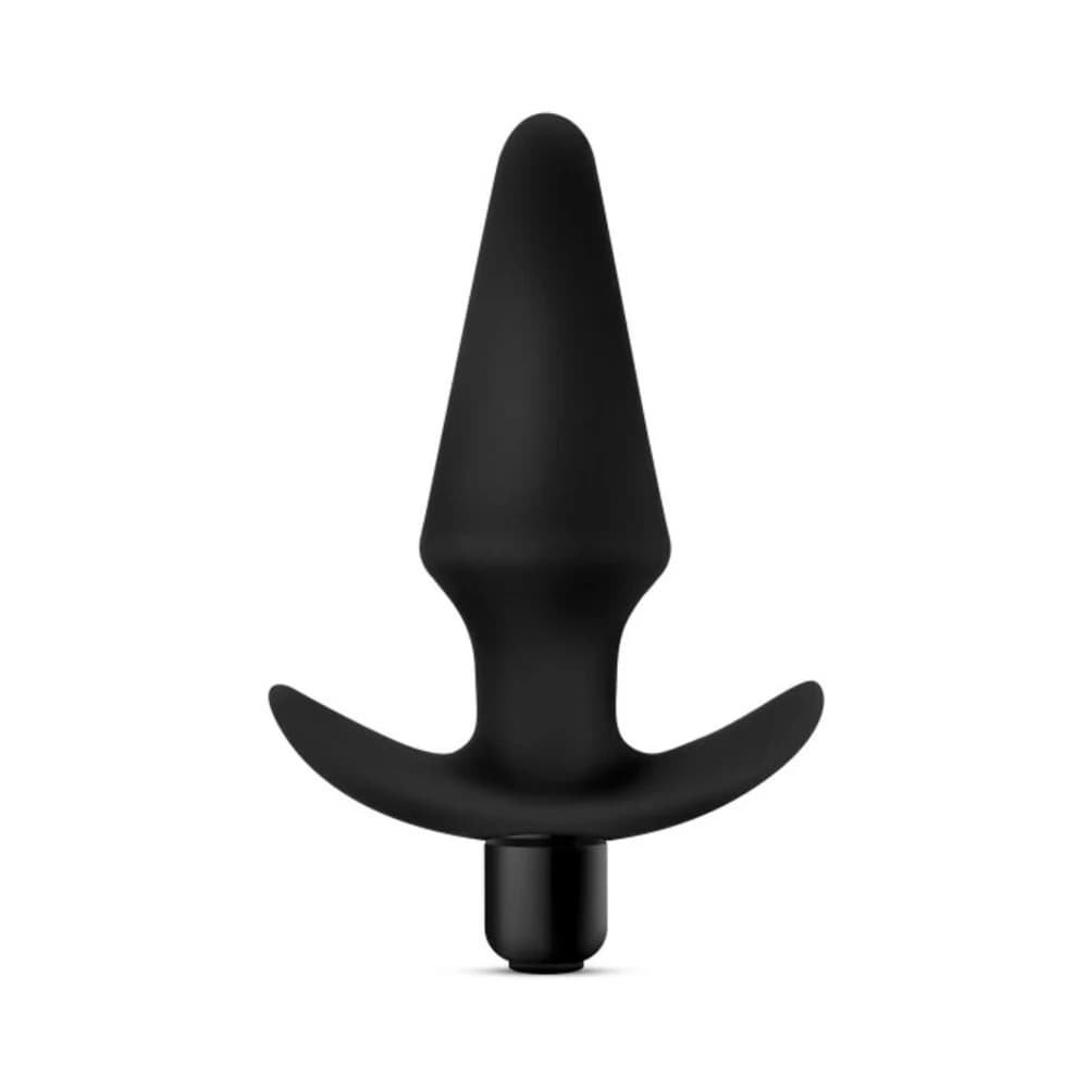 Anal Adventures Platinum Silicone Vibrating Plug Black thumbnail 2