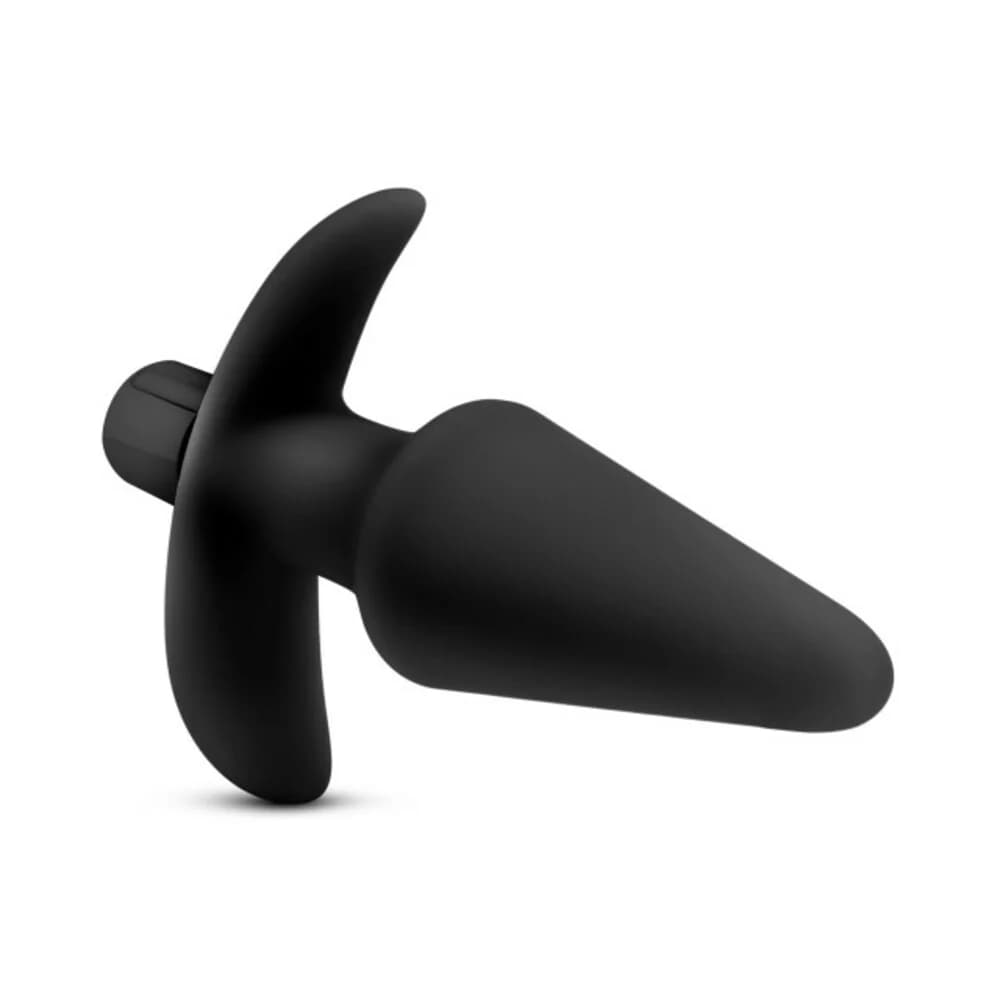 Anal Adventures Platinum Silicone Vibrating Plug Black thumbnail 4